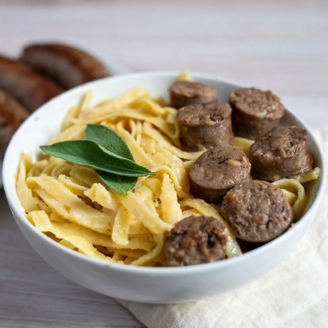 Duck Sausage with Figs