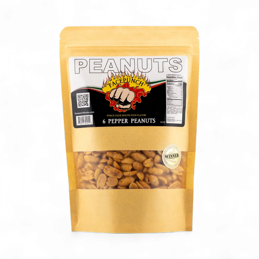 Peanuts seasoned with 6 Pepper Seasoning