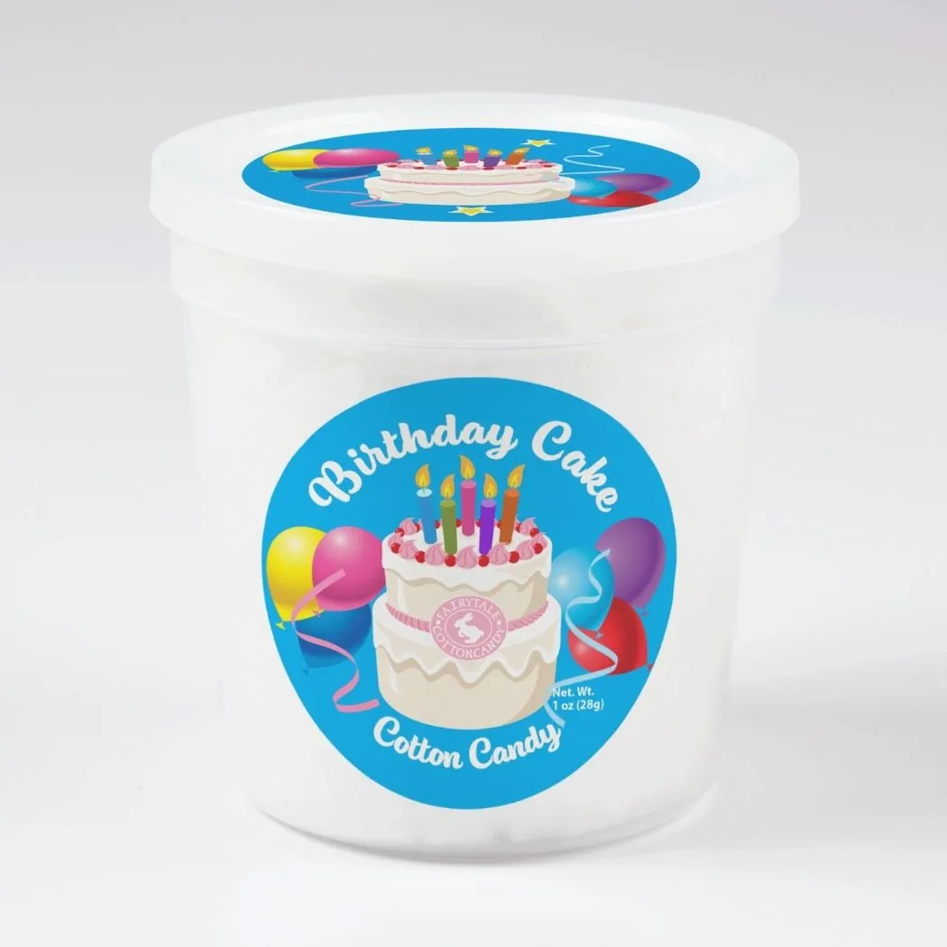 Fun Size Birthday Cake Cotton Candy