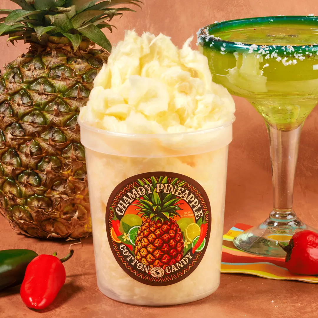 Chamoy Pineapple Cotton Candy