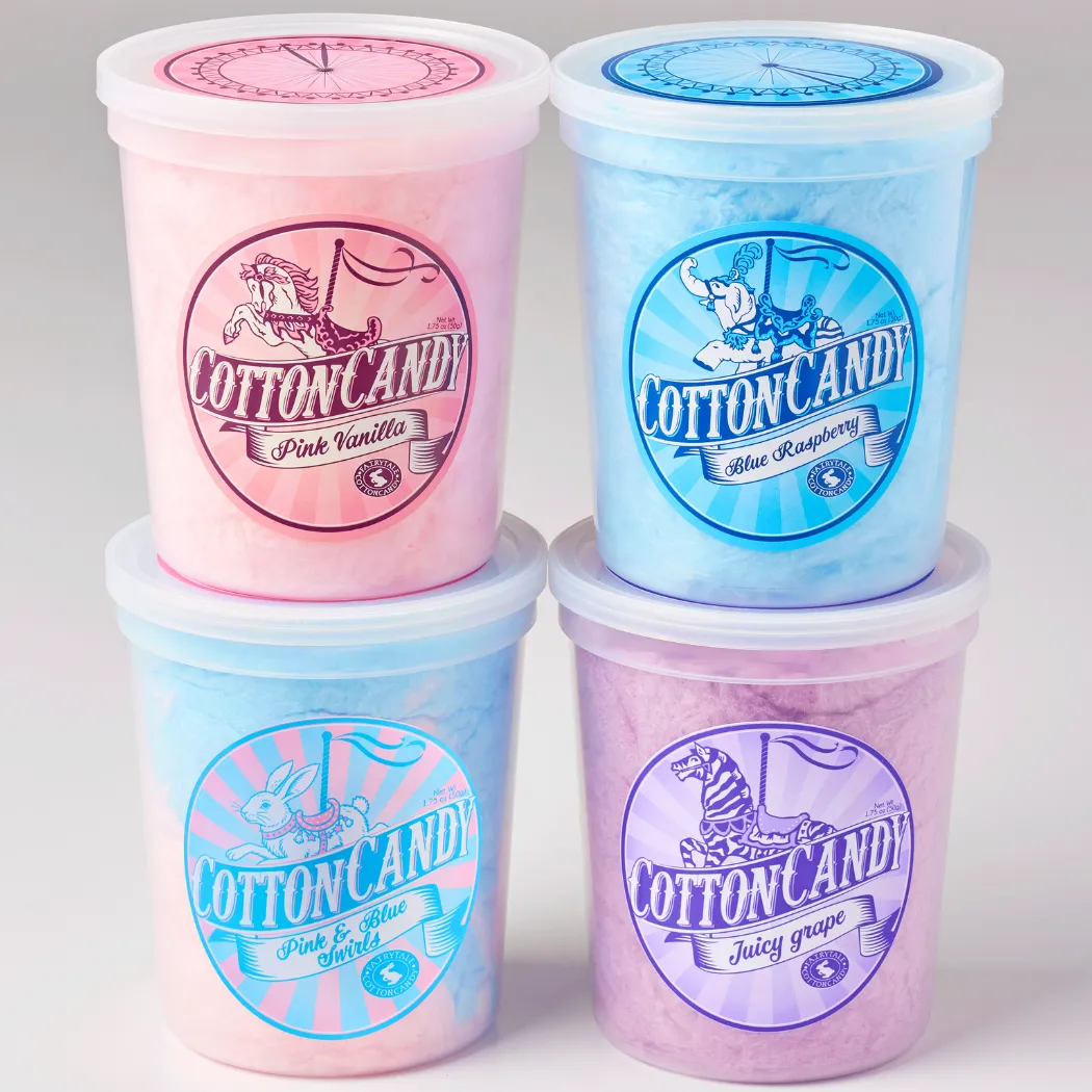 Pink & Blue Swirls Cotton Candy