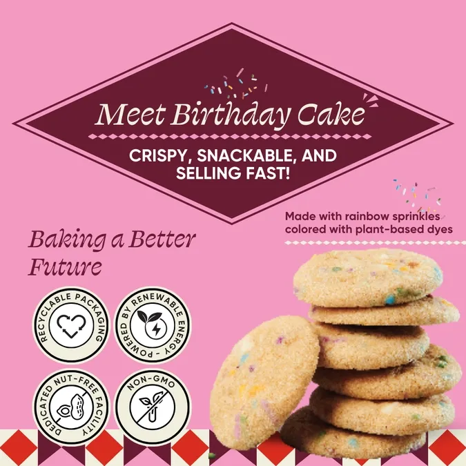 Birthday Cake Cookies | Fun Favorite | 5-oz Pouch