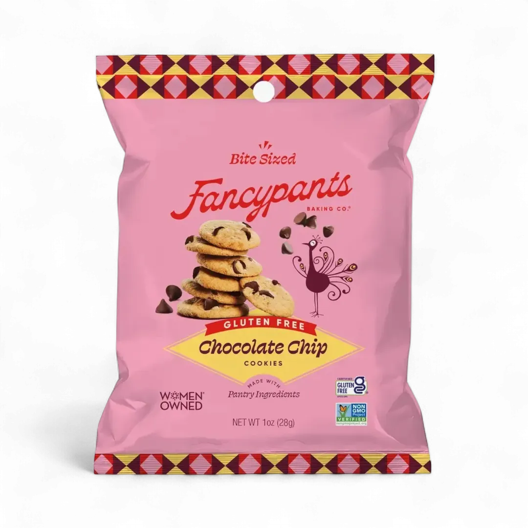 Gluten Free Chocolate Chip Cookies | 1-oz Mini Snack Packs | Impulse Checkout
