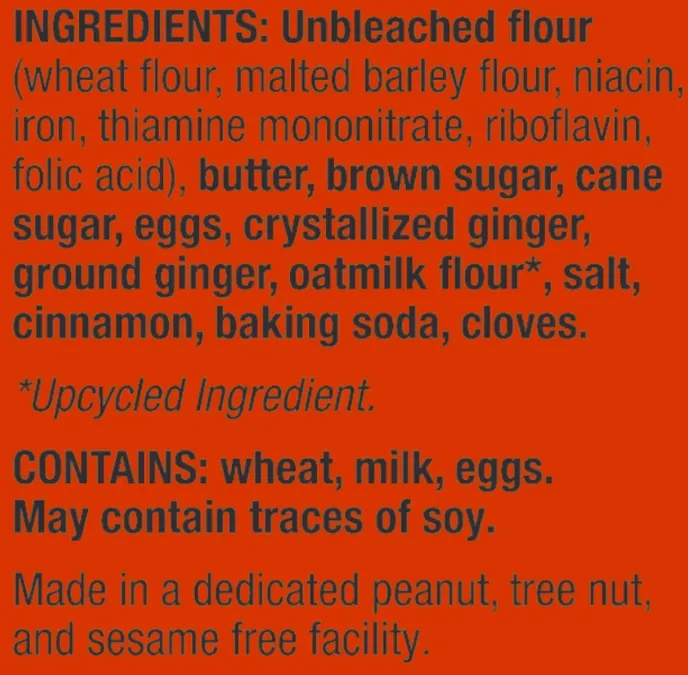 Gingersnap Cookies | Spiced Classic | 5-oz Pouch