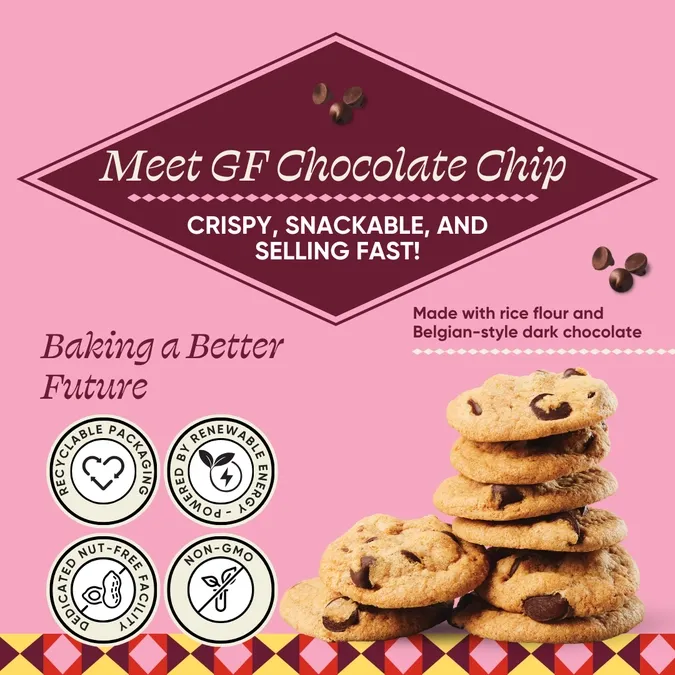Gluten-Free Chocolate Chip Cookies | Crisp & Buttery | 5-oz Pouch