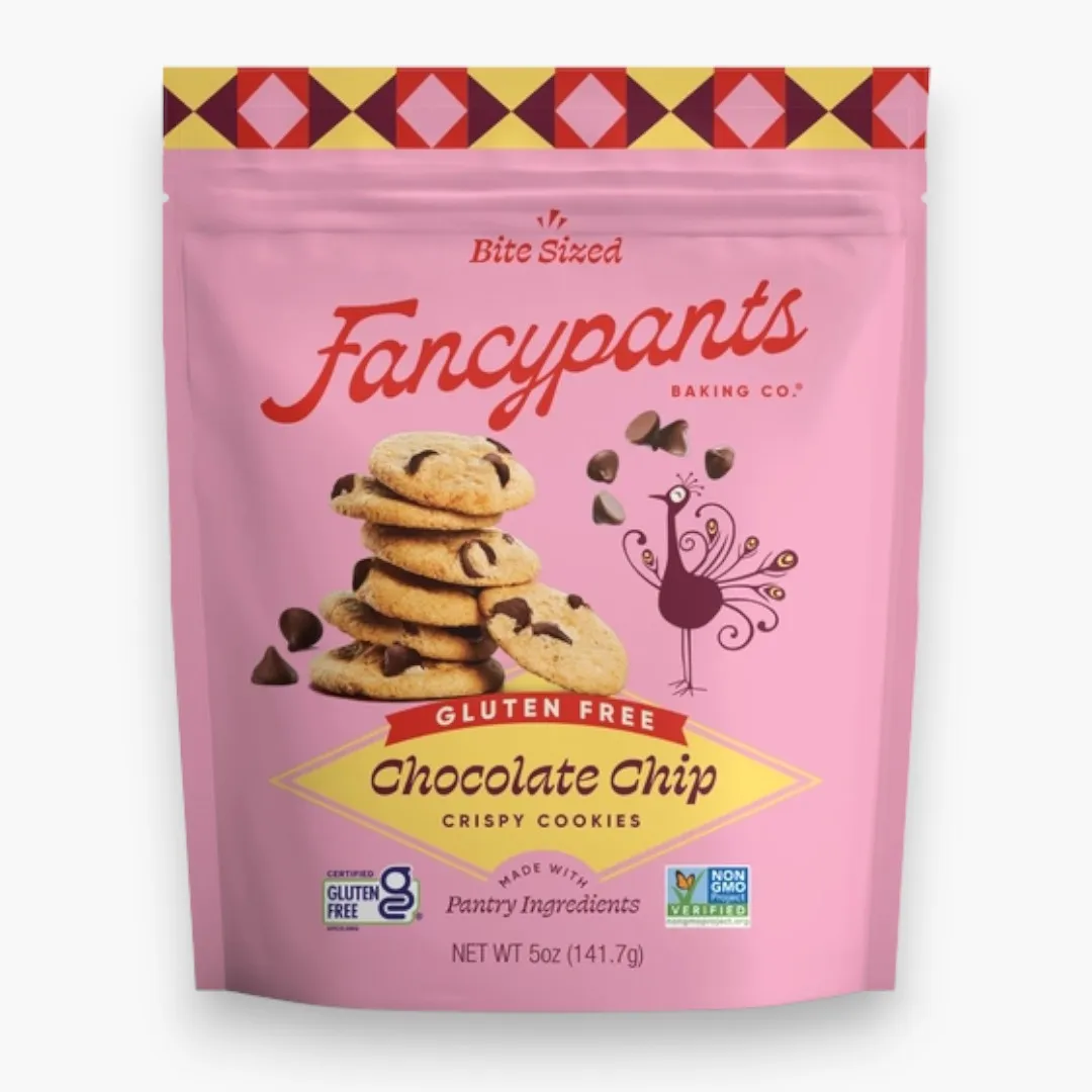 Gluten-Free Chocolate Chip Cookies | Crisp & Buttery | 5-oz Pouch