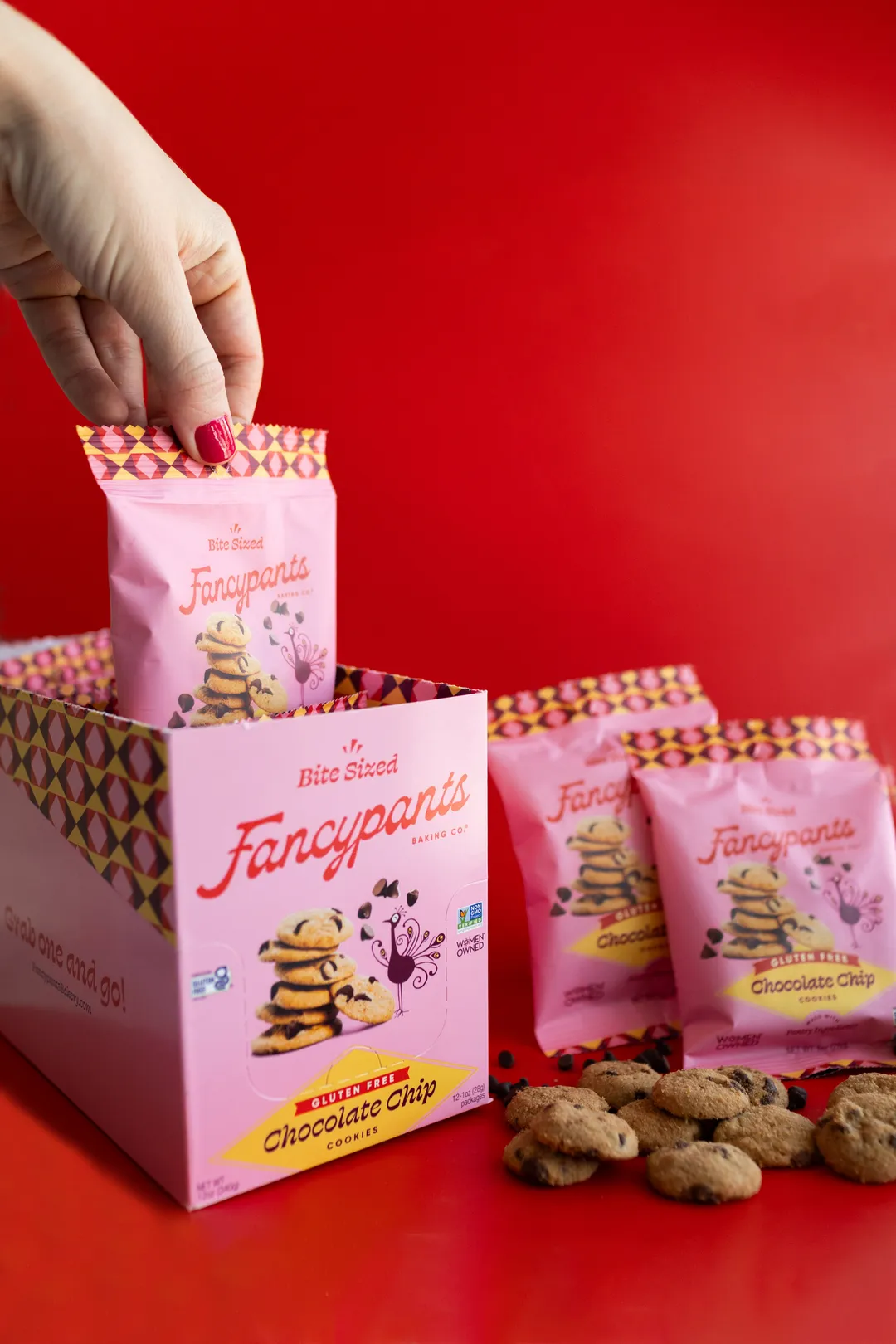 Gluten Free Chocolate Chip Cookies | 1-oz Mini Snack Packs | Impulse Checkout