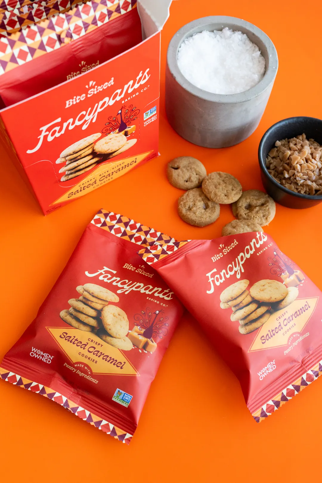 Salted Caramel Cookies | 1-oz Mini Snack Packs | Impulse Checkout