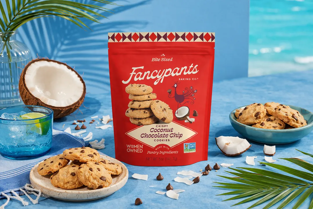 Coconut Chocolate Chip Cookies | Thin & Crispy | 5-oz Pouch