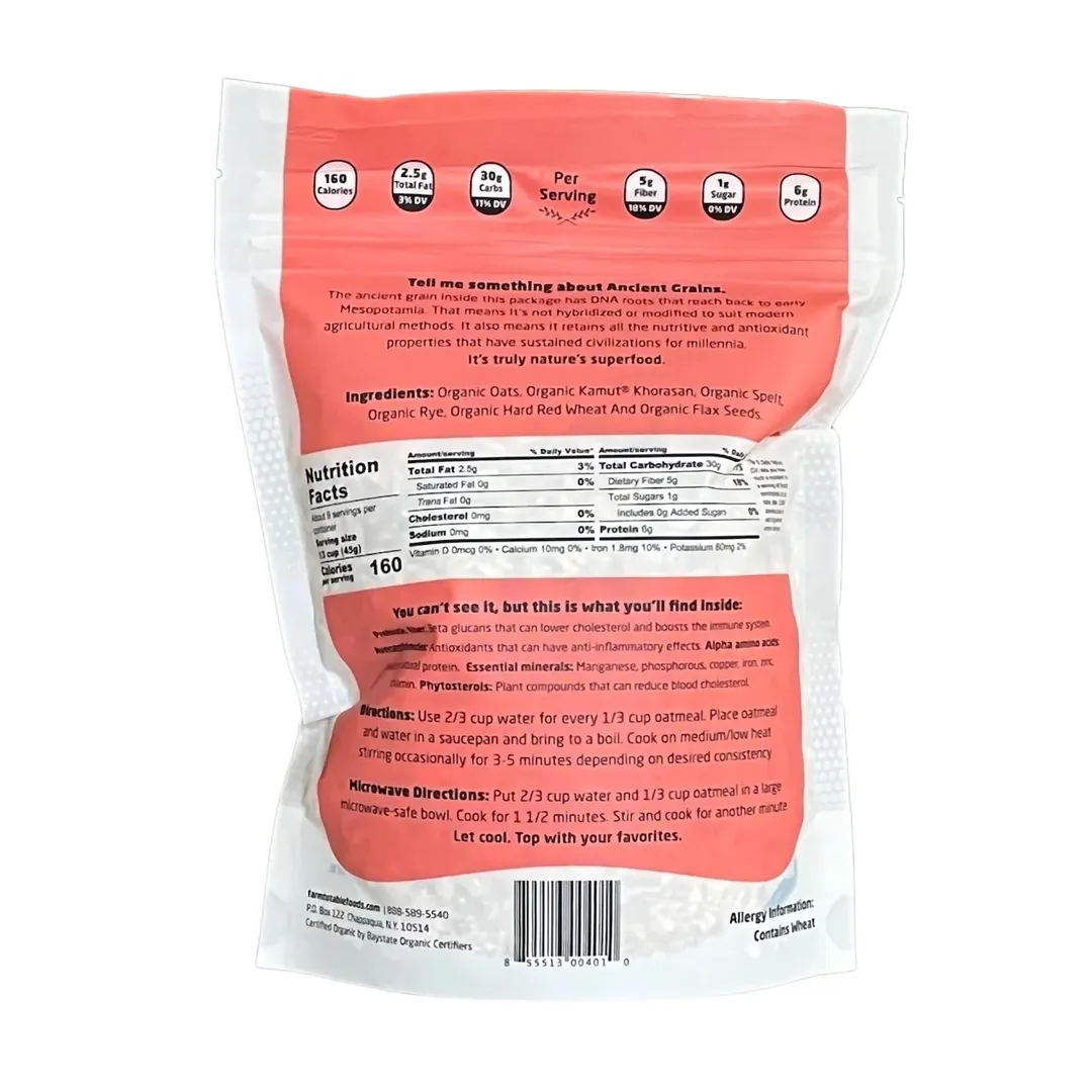 Organic Ancient Grain Whole Grain & Oatmeal