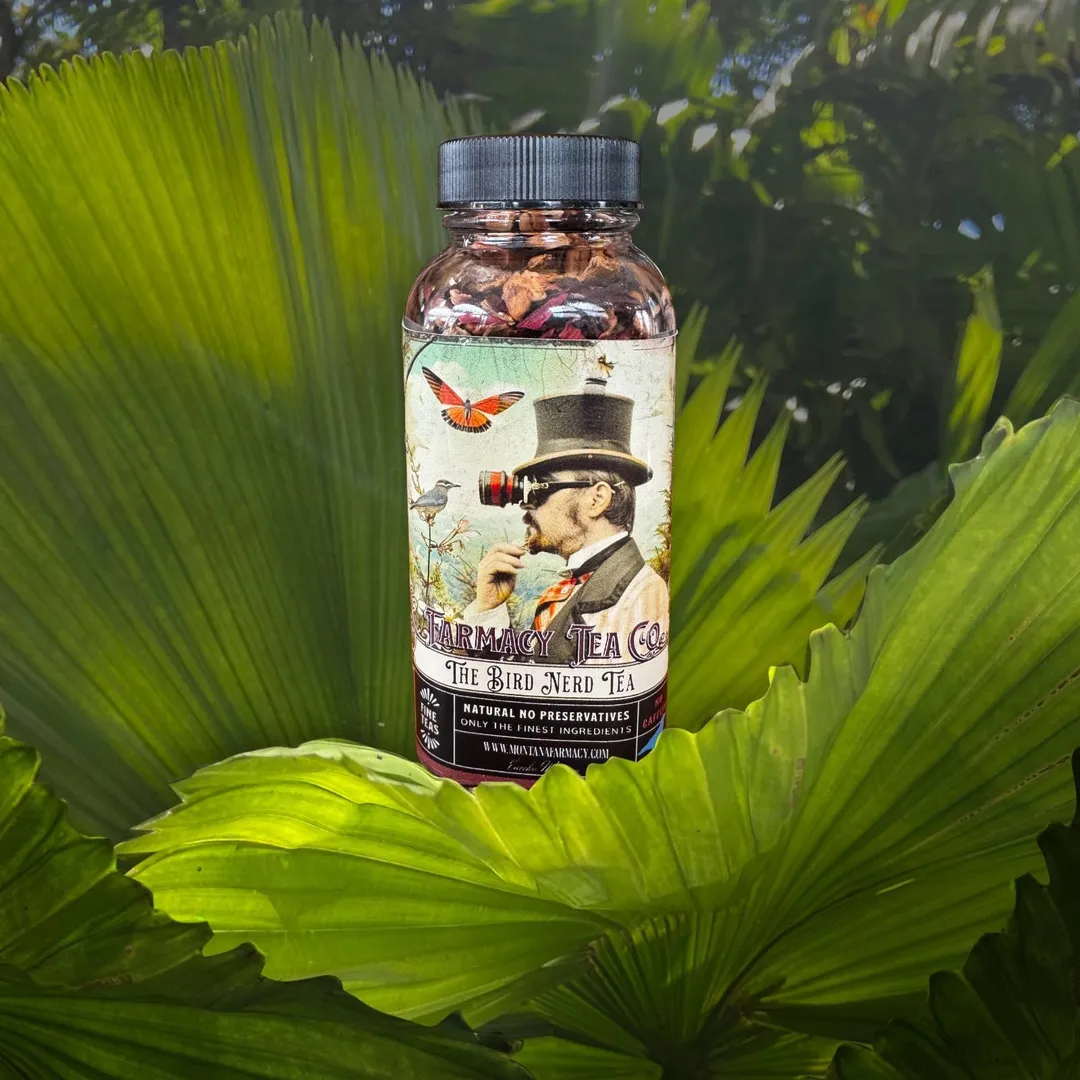 Bird Nerd Birdwatching Tea Outdoors delightful glass jar