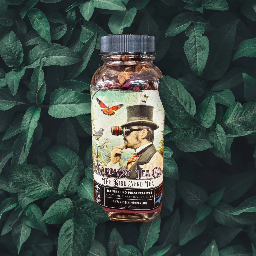 Bird Nerd Birdwatching Tea Outdoors delightful glass jar