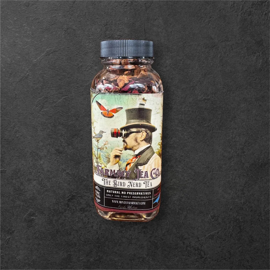 Bird Nerd Birdwatching Tea Outdoors delightful glass jar
