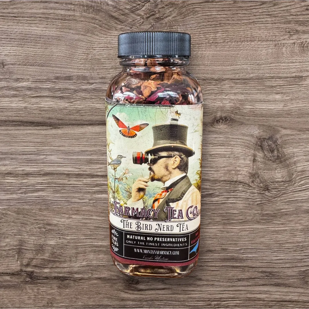 Bird Nerd Birdwatching Tea Outdoors delightful glass jar