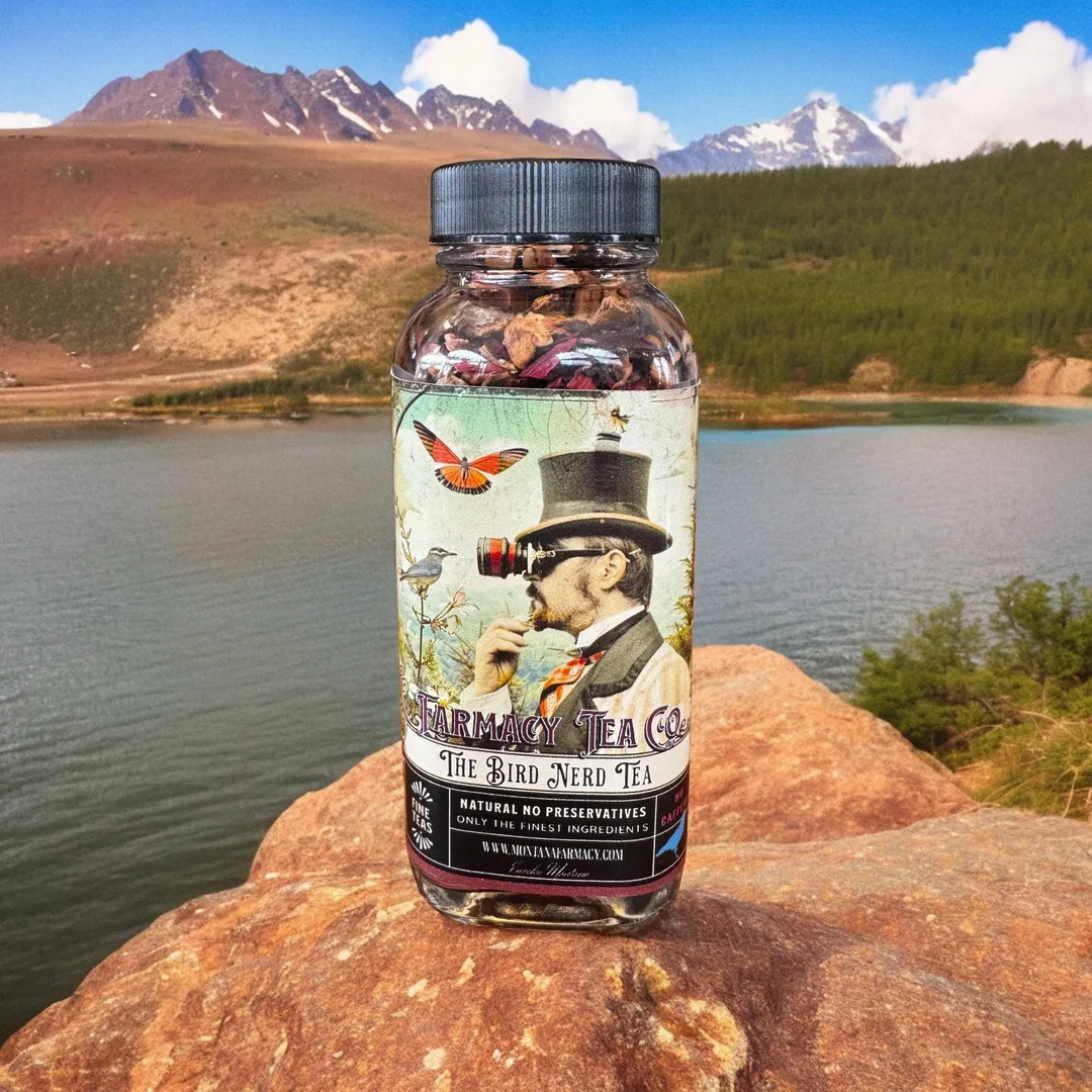 Bird Nerd Birdwatching Tea Outdoors delightful glass jar