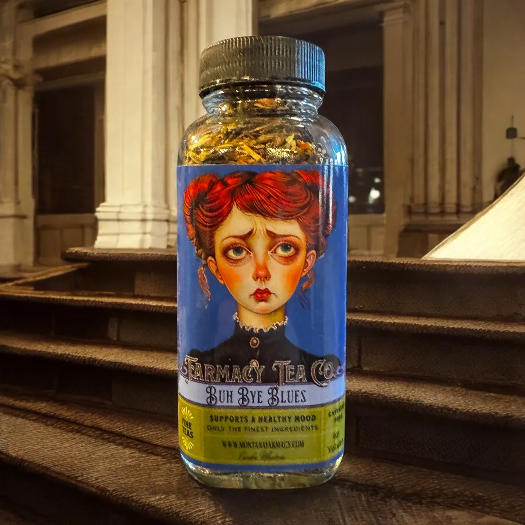 Buh Bye Blues Mental Wellness & Sad Support Vintage Tea 
