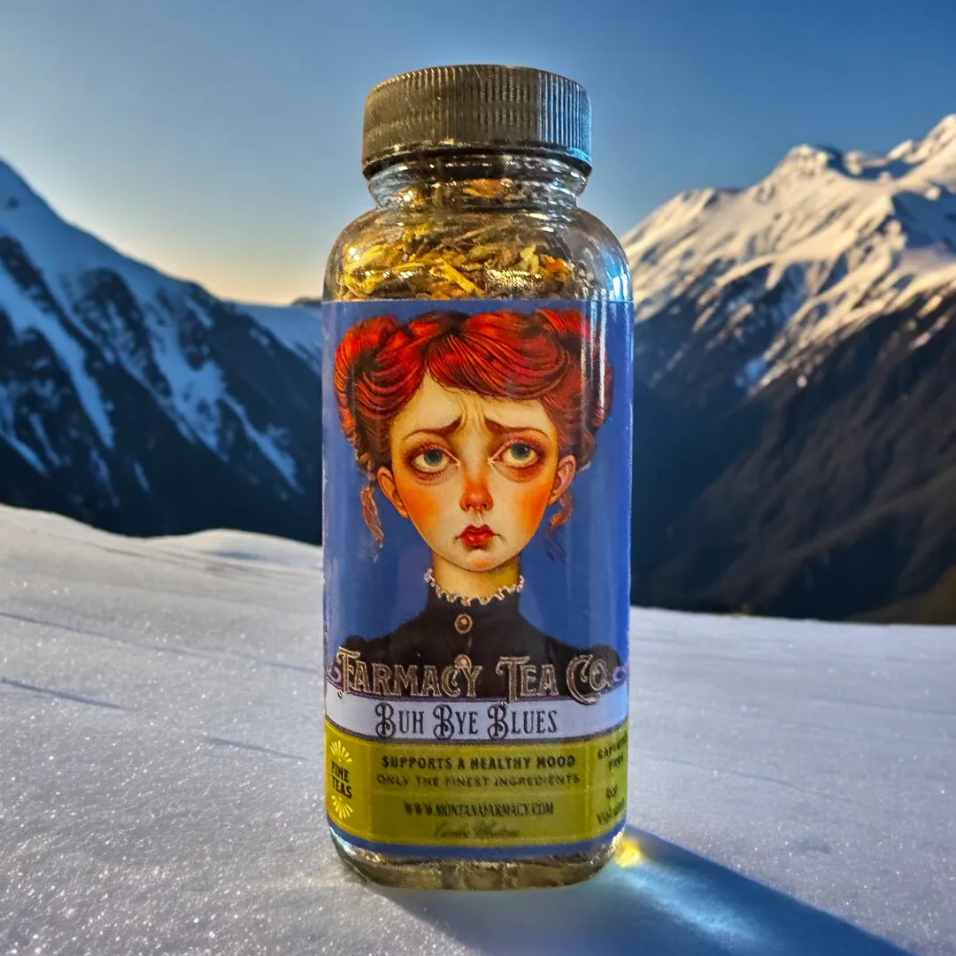 Buh Bye Blues Mental Wellness & Sad Support Vintage Tea 