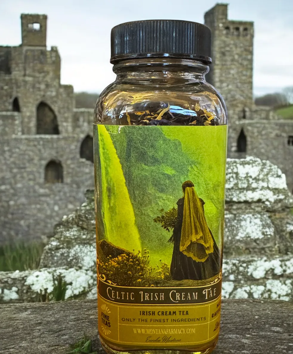 Celtic Wedding Irish Cream Tea in a glass Jar Waterfall 