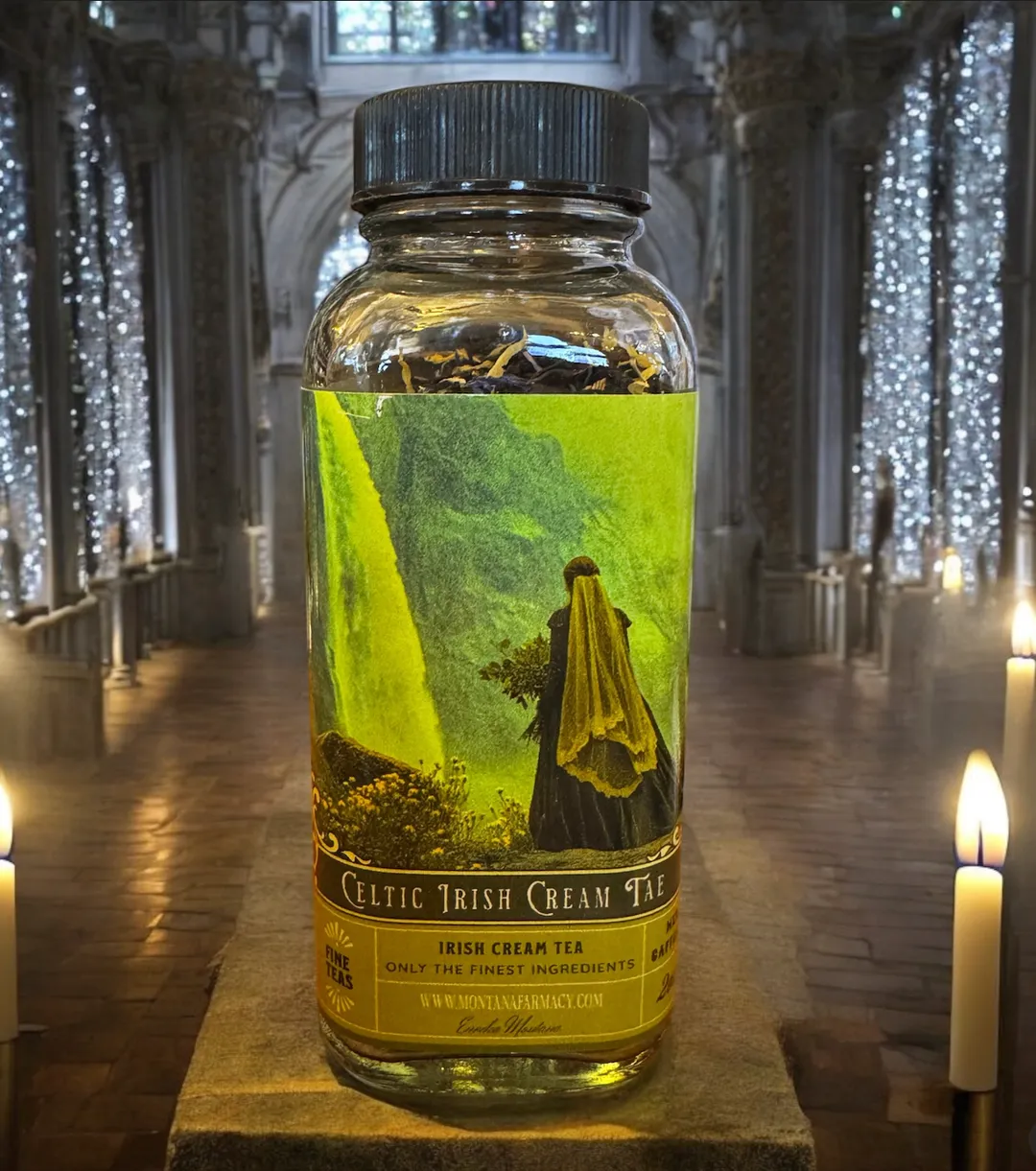 Celtic Wedding Irish Cream Tea in a glass Jar Waterfall 