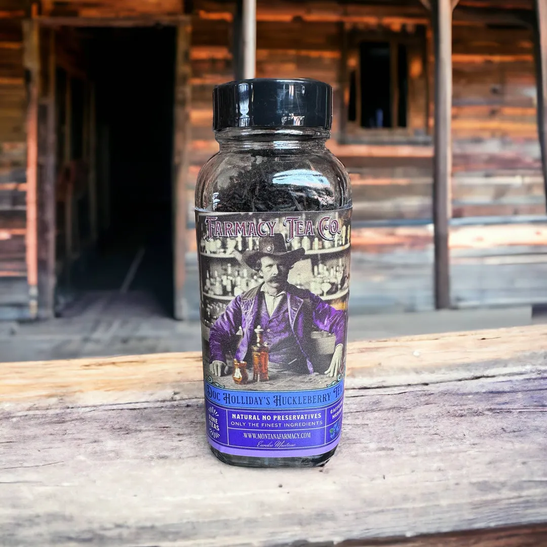 Doc Holliday's Wild West Huckleberry Elixir Tea Vintage Mtn