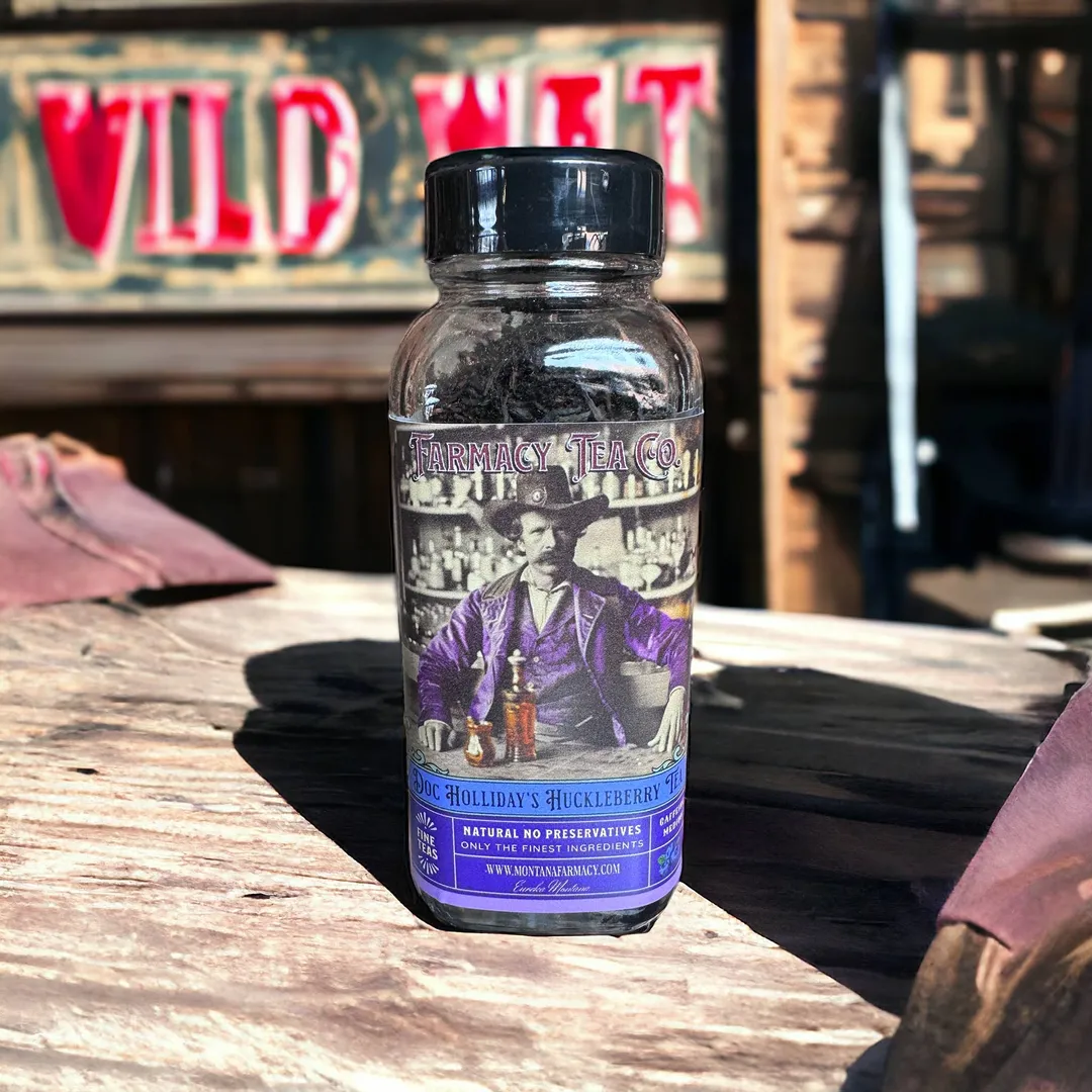 Doc Holliday's Wild West Huckleberry Elixir Tea Vintage Mtn