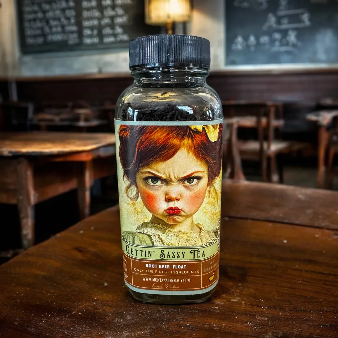 Getting Sassy Vintage Tantrum Child Sassafras root beer Tea