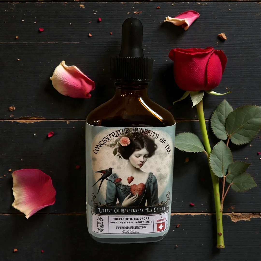 Letting Go Heartbreak Help Herbal Tea elixir Wellness Drops 