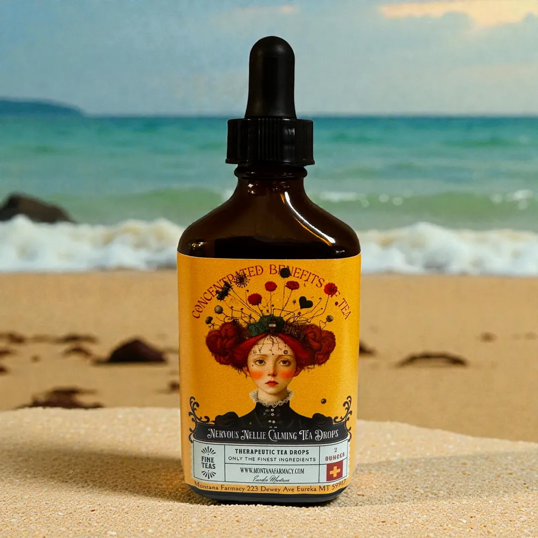 Lil Miss Nervous Nellie Herbal Tea elixir Wellness Drops
