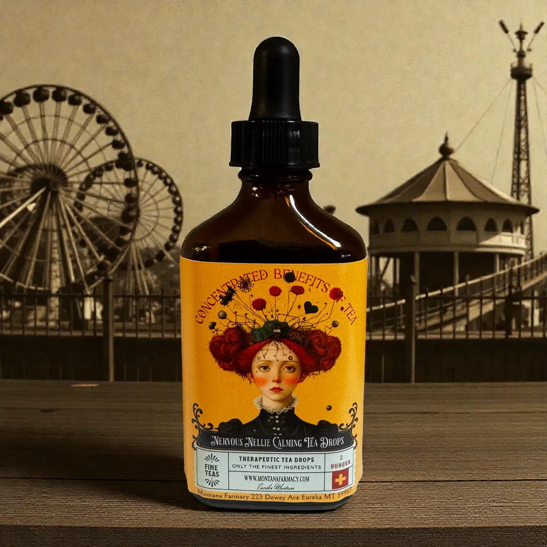 Lil Miss Nervous Nellie Herbal Tea elixir Wellness Drops