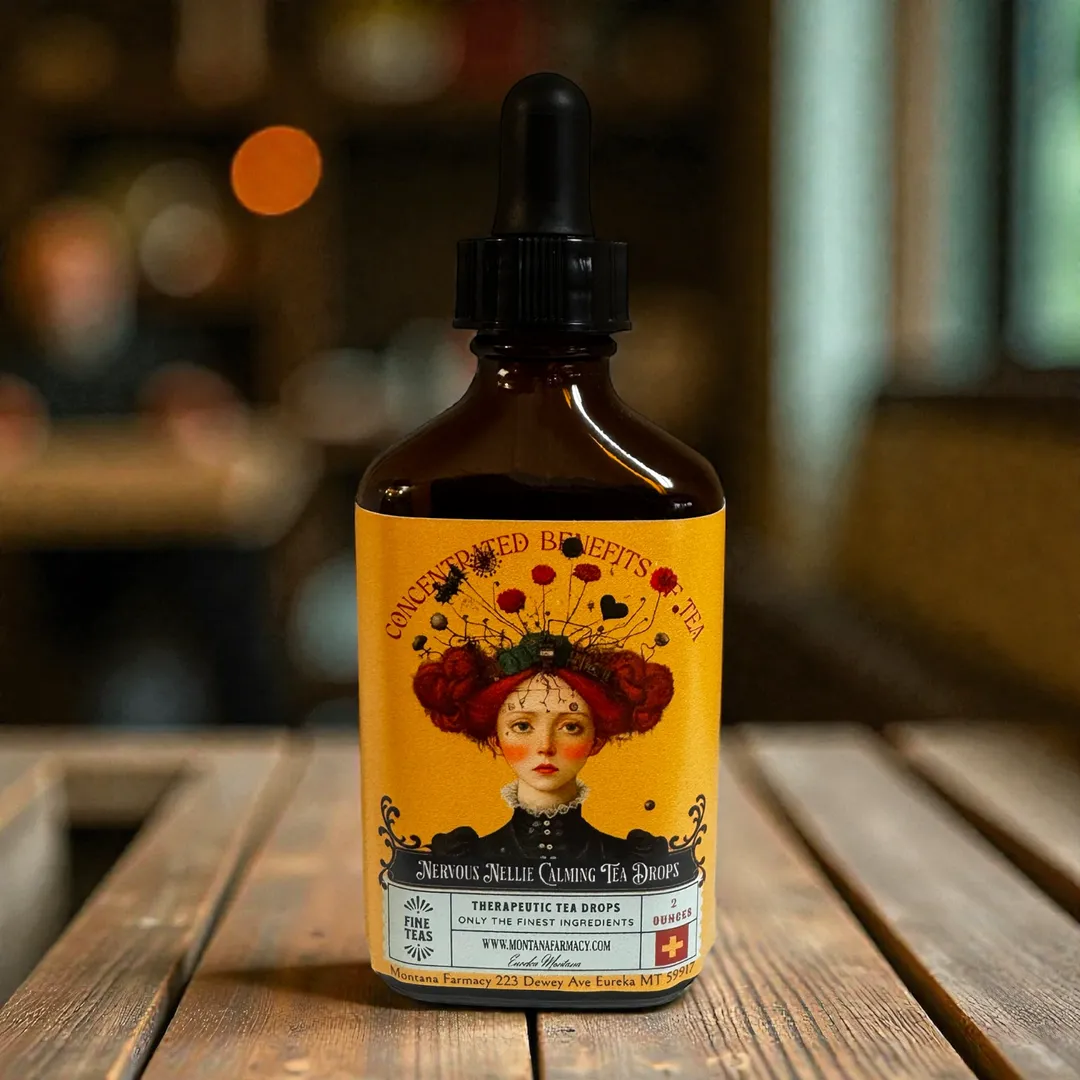 Lil Miss Nervous Nellie Herbal Tea elixir Wellness Drops