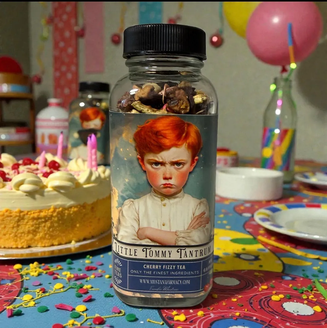 Little Tommy Tantrum Pity Party Tea Fizzy Grapefruit Cherry