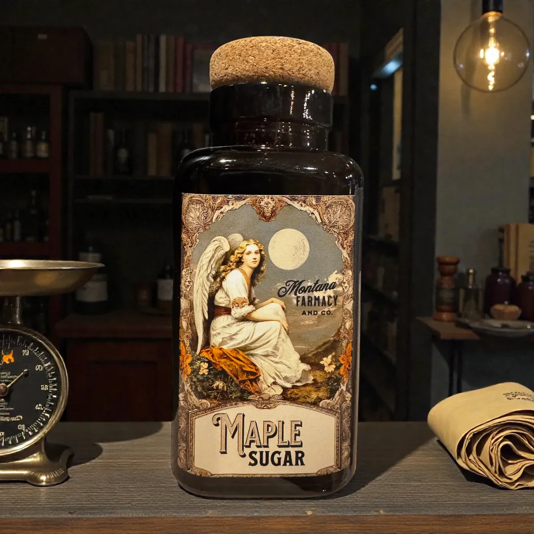 Maple Sugar Heritage corked Jar from the Farmacy Fillery