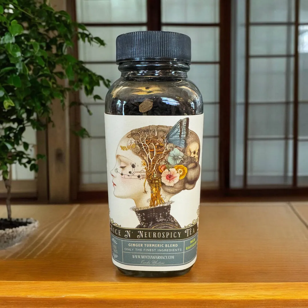 Neurodivergent Nice N' Neurospicy Tea Vintage Science Glass 