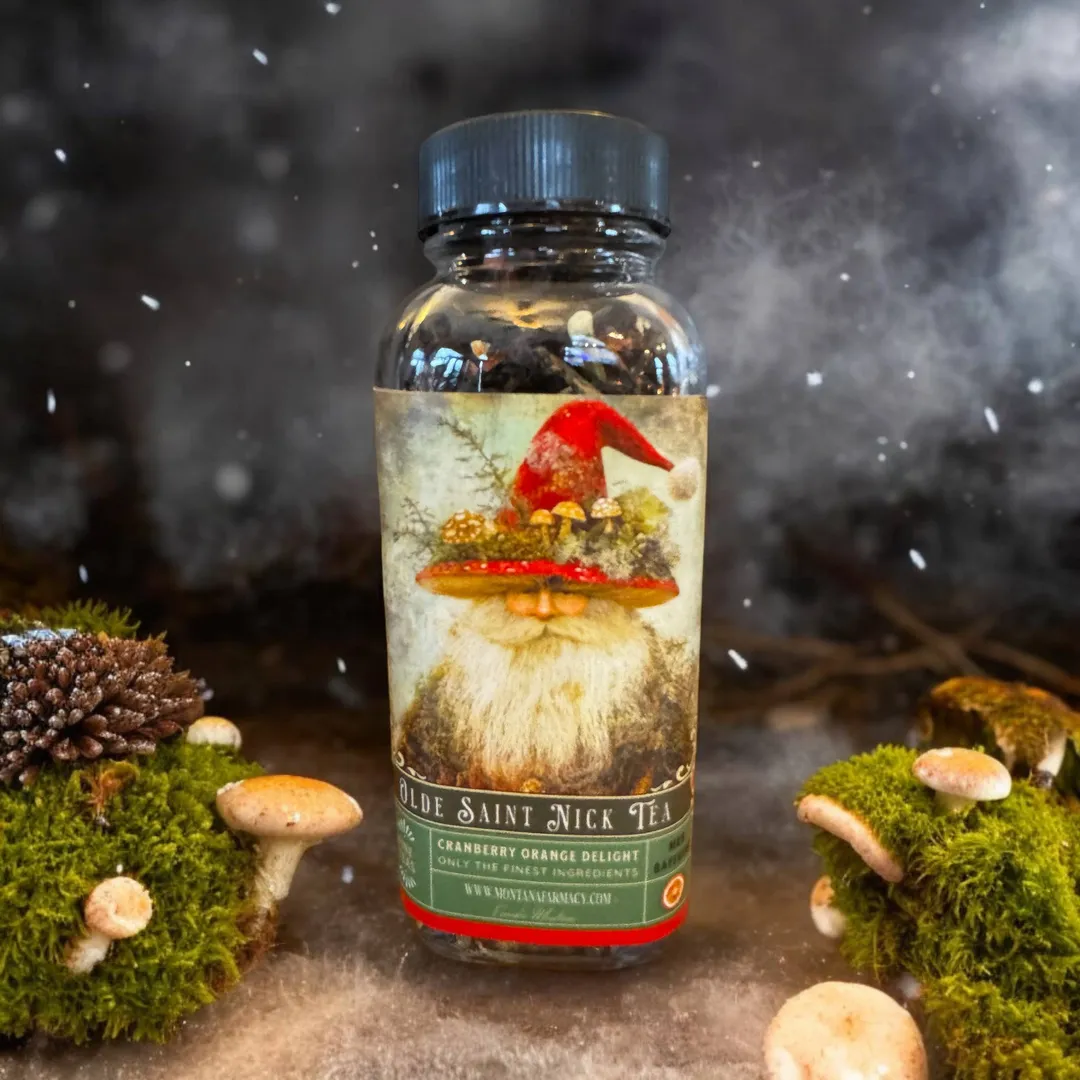 Olde Saint mushroom Nick Vintage Victorian Christmas Tea 