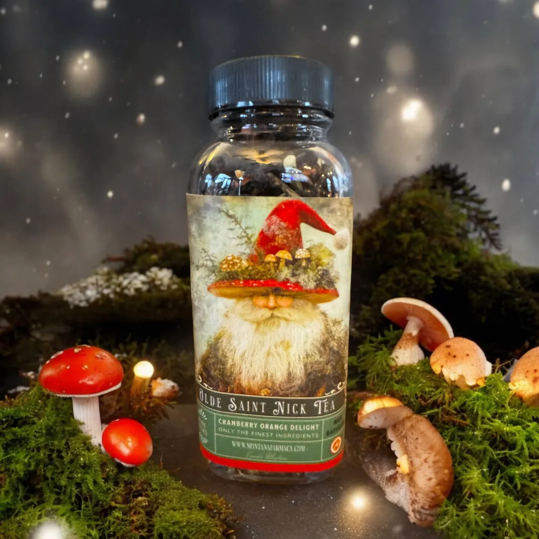 Olde Saint mushroom Nick Vintage Victorian Christmas Tea 
