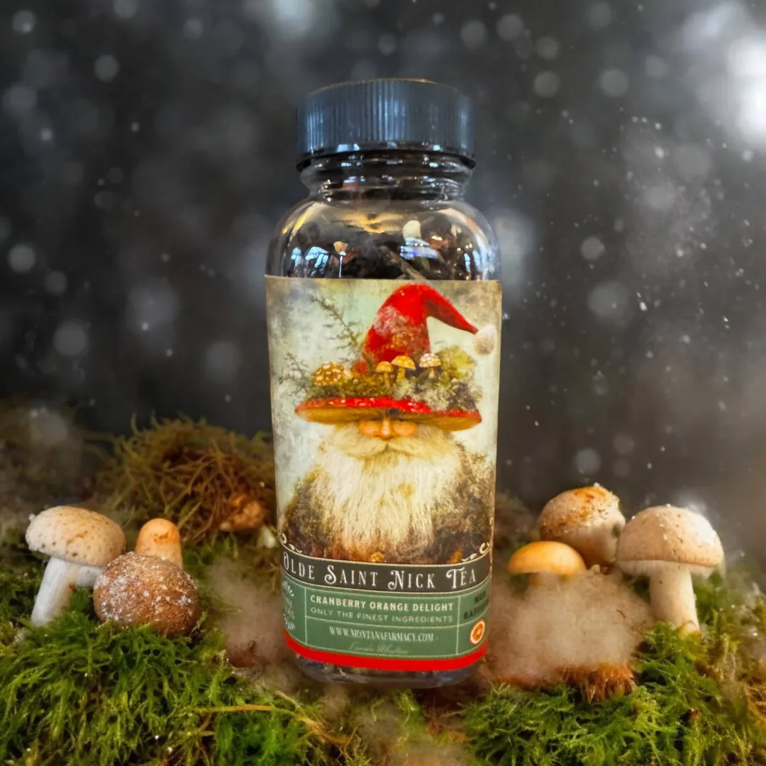 Olde Saint mushroom Nick Vintage Victorian Christmas Tea 