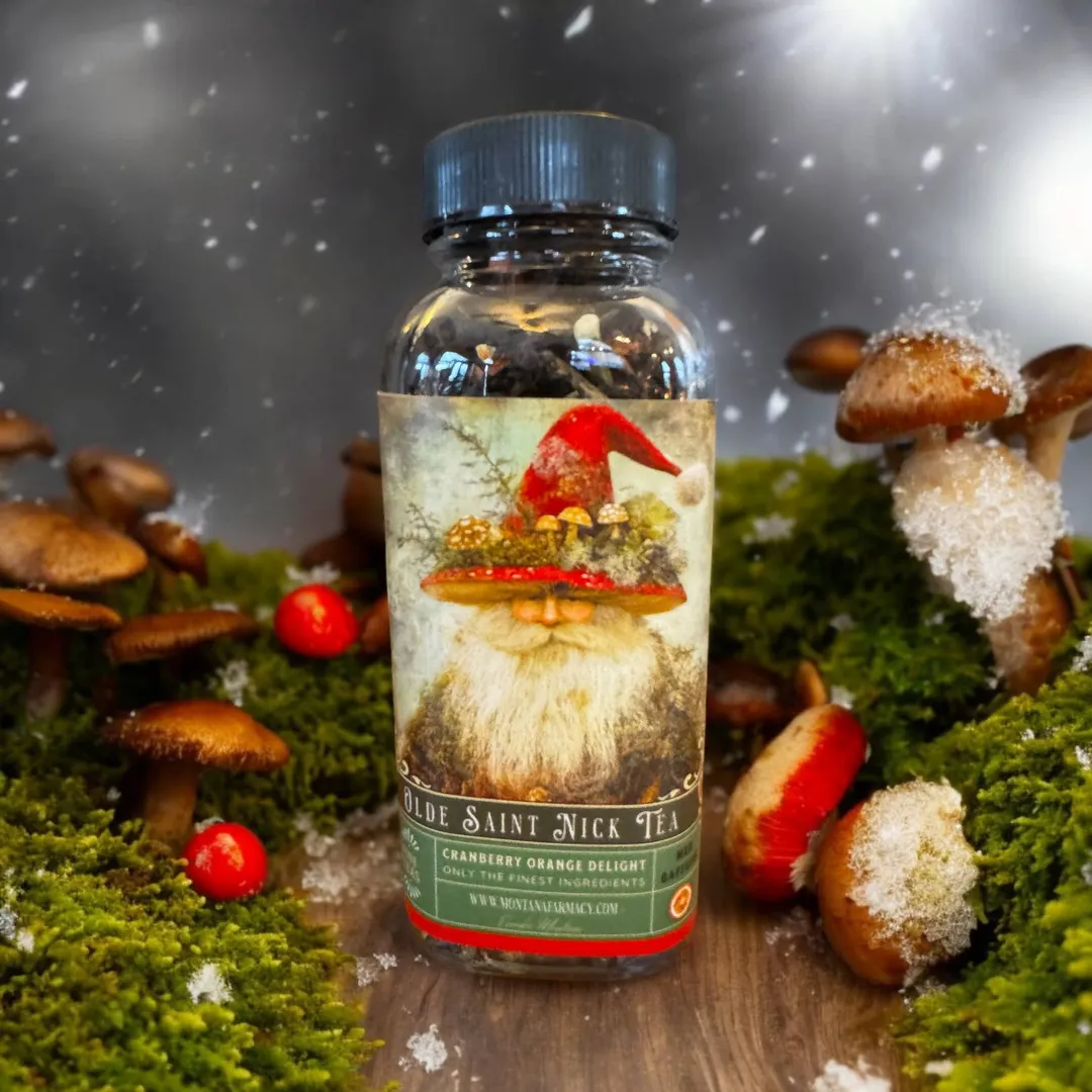 Olde Saint mushroom Nick Vintage Victorian Christmas Tea 