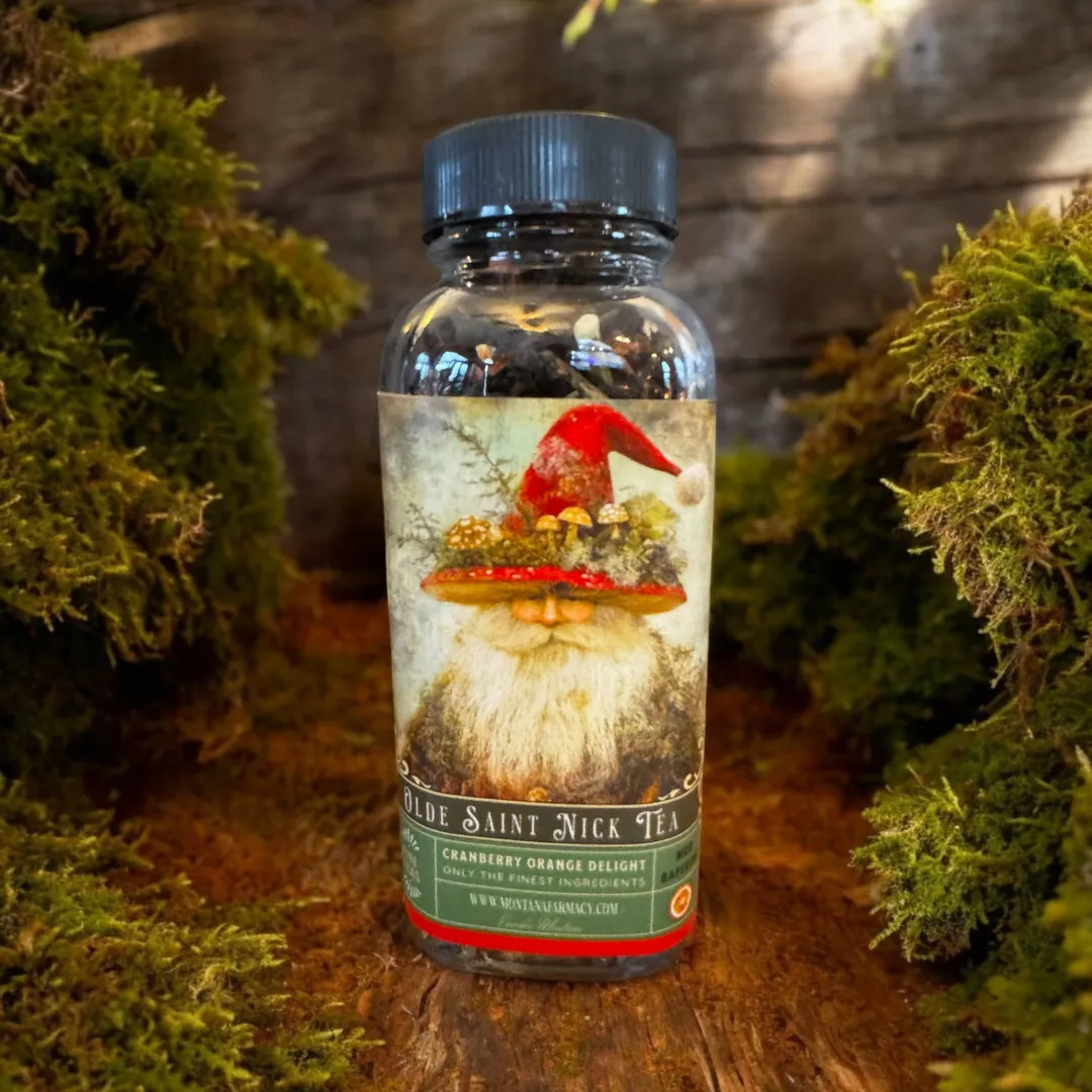 Olde Saint mushroom Nick Vintage Victorian Christmas Tea 