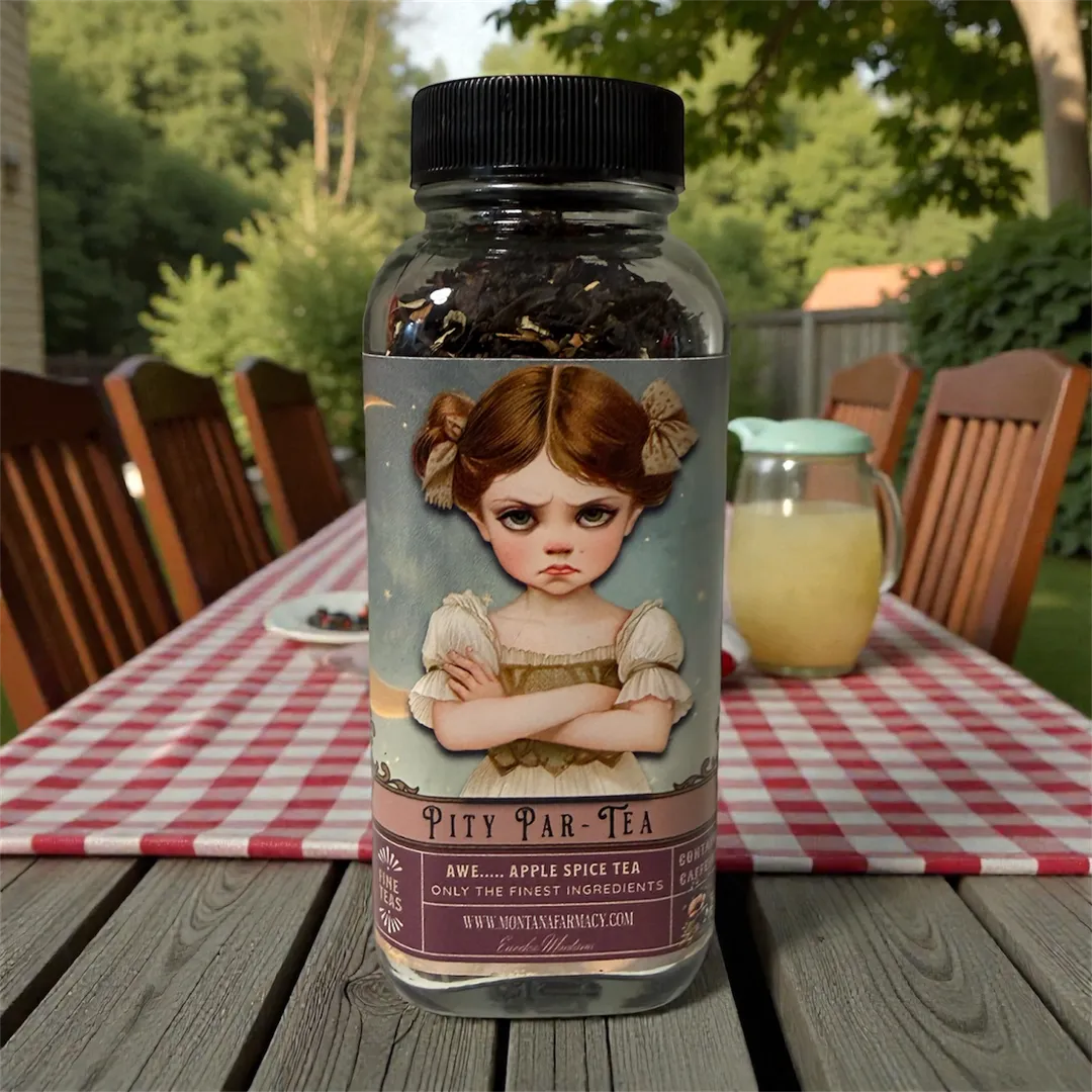 Pity Party Pouters Tea Par-Tea Apple Spice Vintage Tea Jar