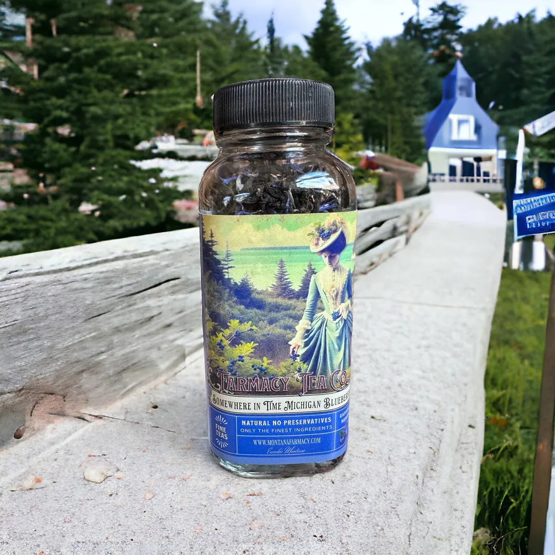 Somewhere in time Vintage Victorian Michigan Blueberry Tea