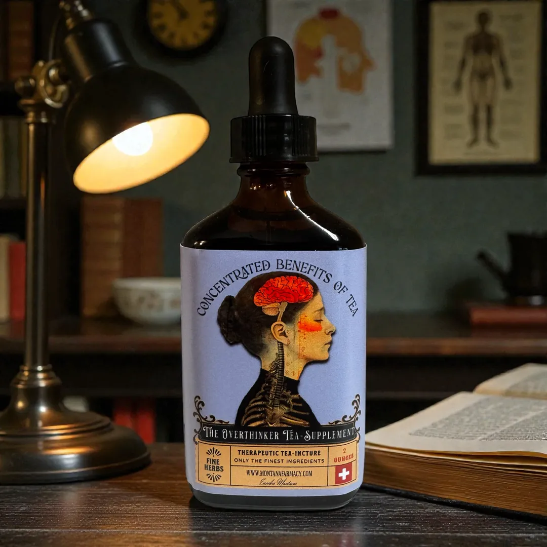 The Overthinker settle neur Herbal Tea elixir Wellness Drops