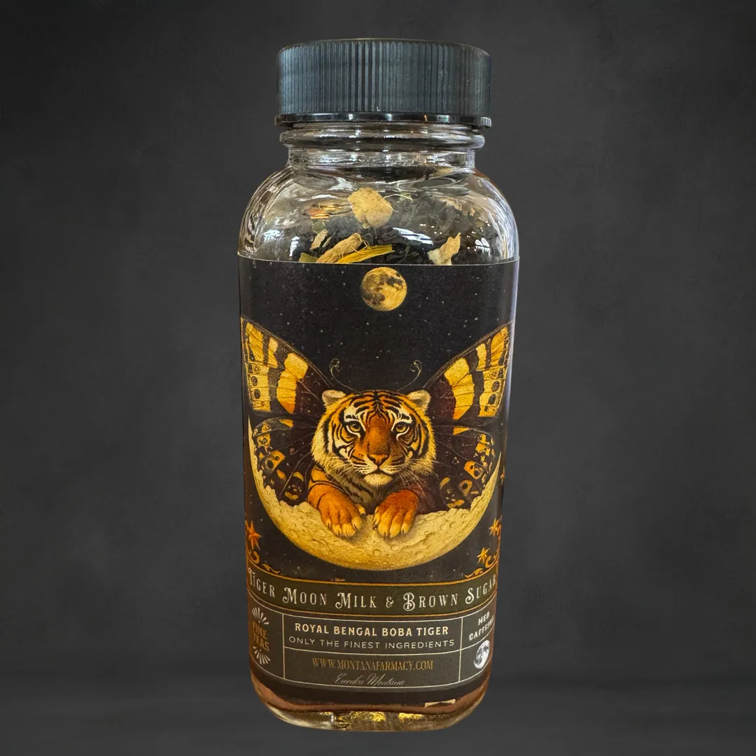 Tiger Moon Milk Brown Sugar Tea Royal Bengal Boba Tiger Tea