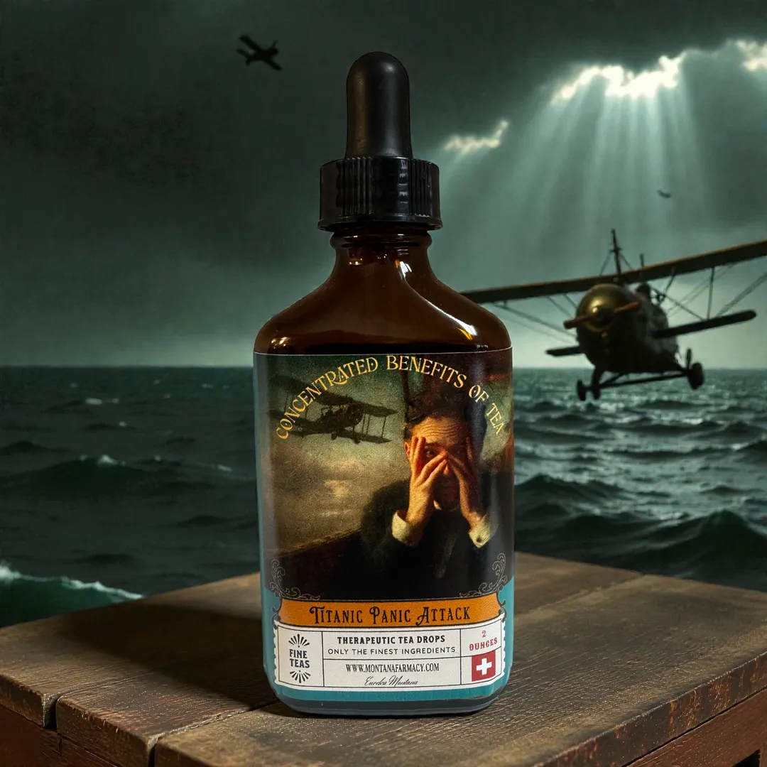 Titanic Panic Attack  Herbal Tea elixir Fly Wellness Drops 