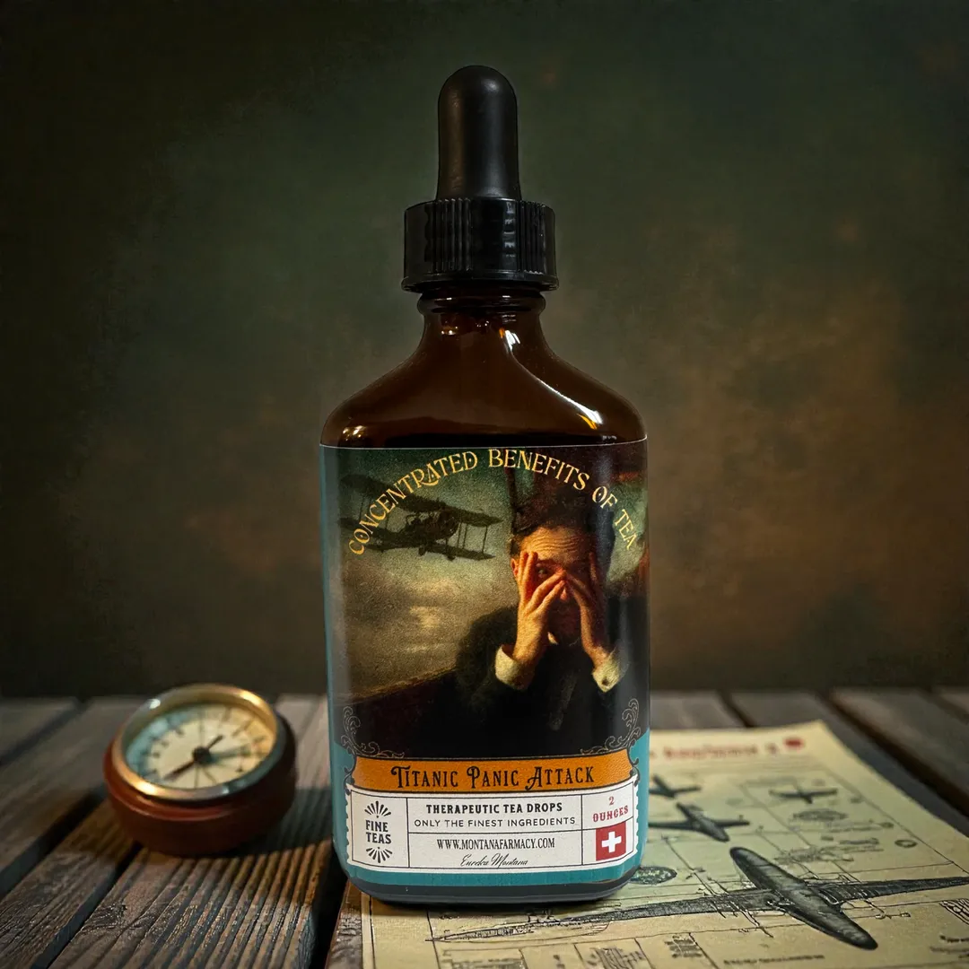 Titanic Panic Attack  Herbal Tea elixir Fly Wellness Drops 
