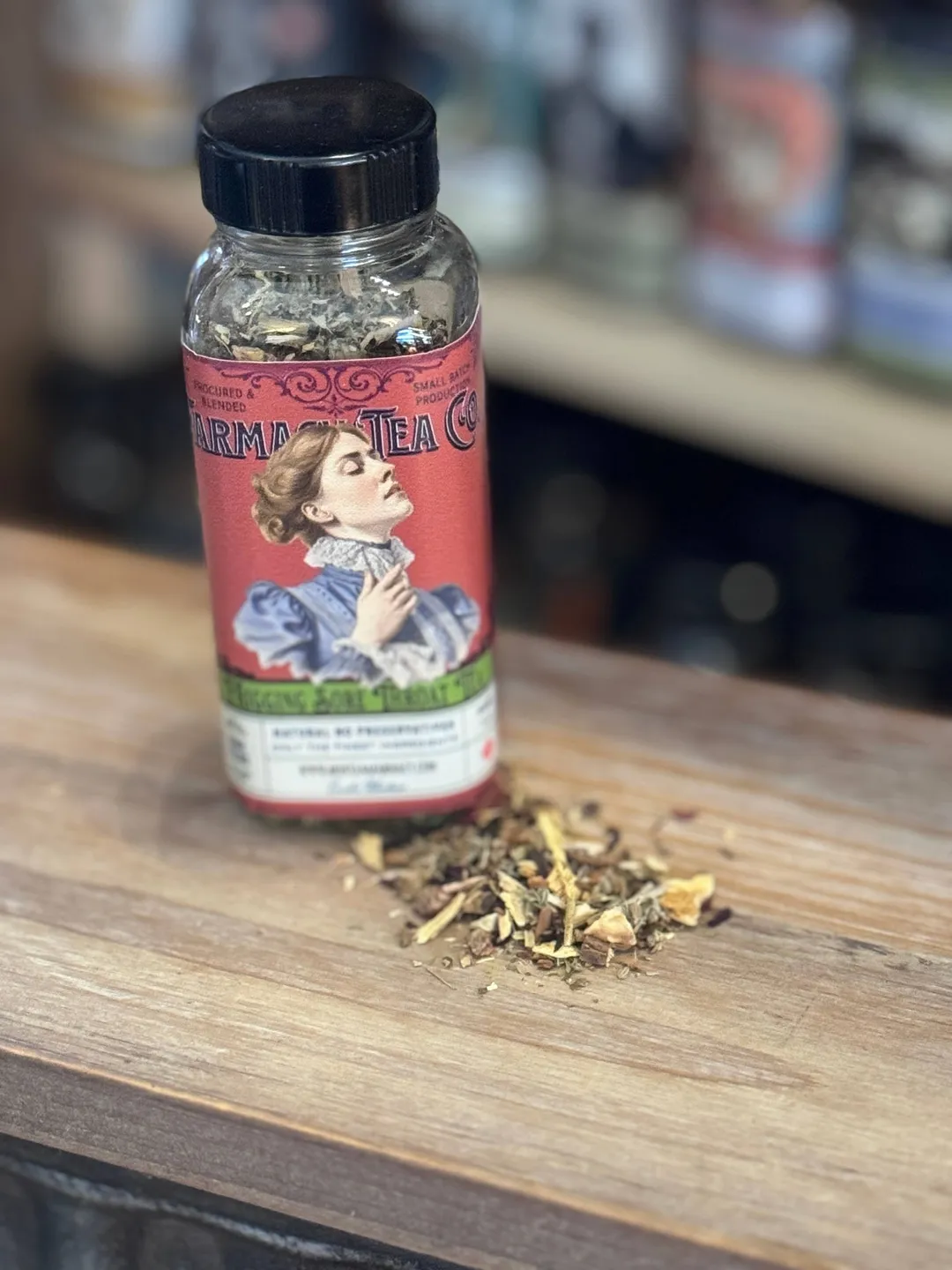 Vintage friggen sharp throat
 victorian Herbal Tea blend