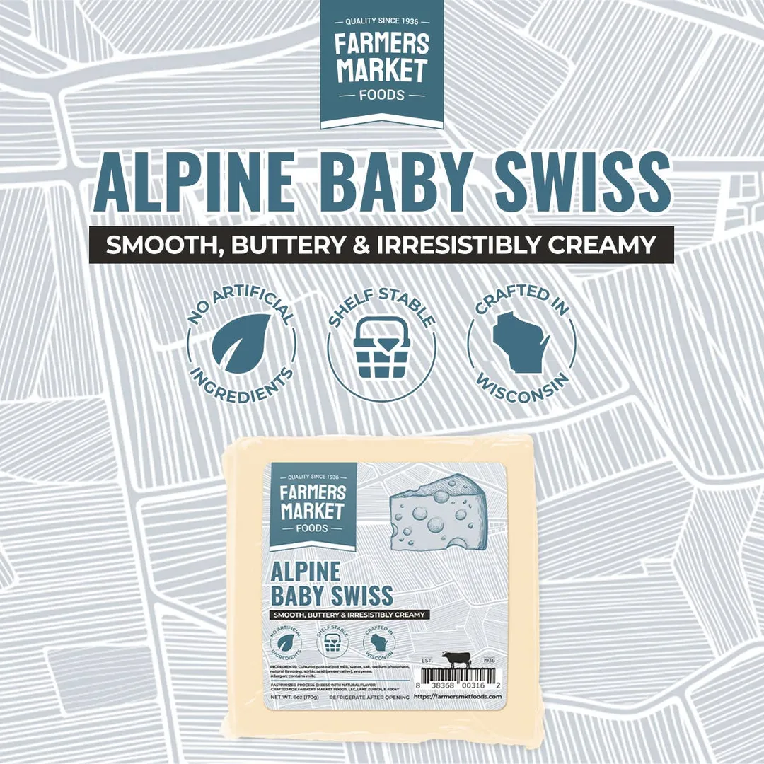 Alpine Baby Swiss Cheese 6oz (Shelf Stable)
