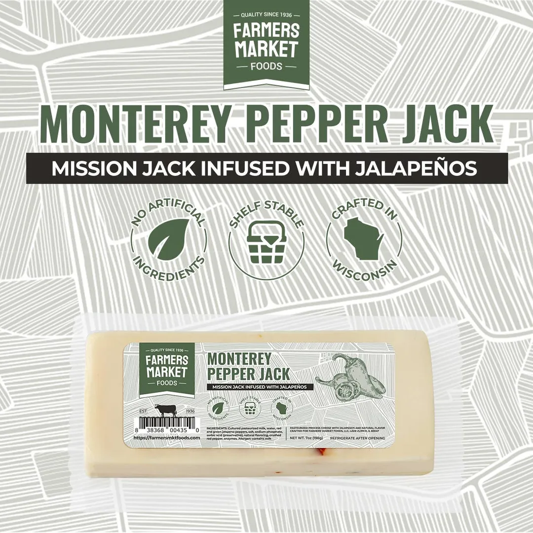Monterey Pepper Jack Cheese 7oz (Shelf Stable) (24ct)