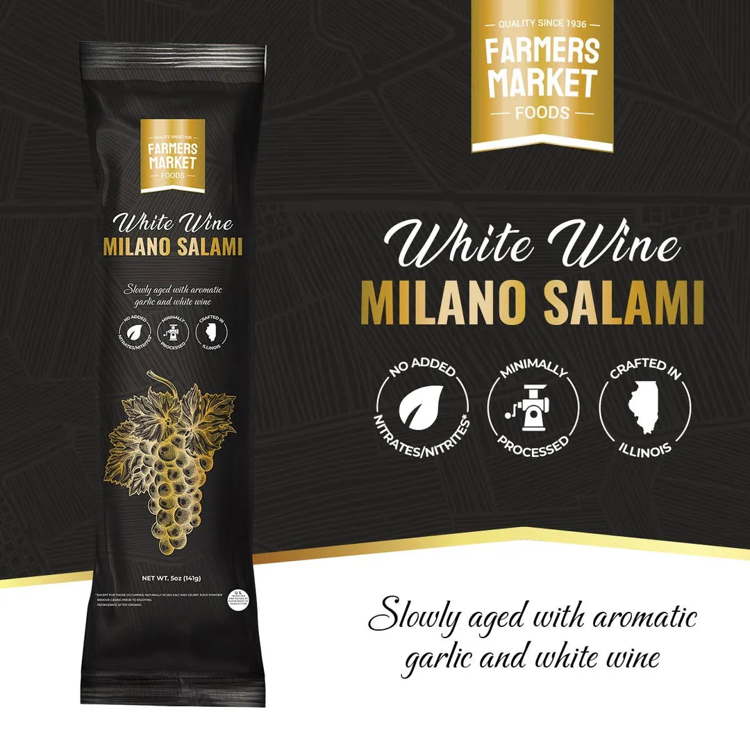 White Wine Milano Salami 5oz