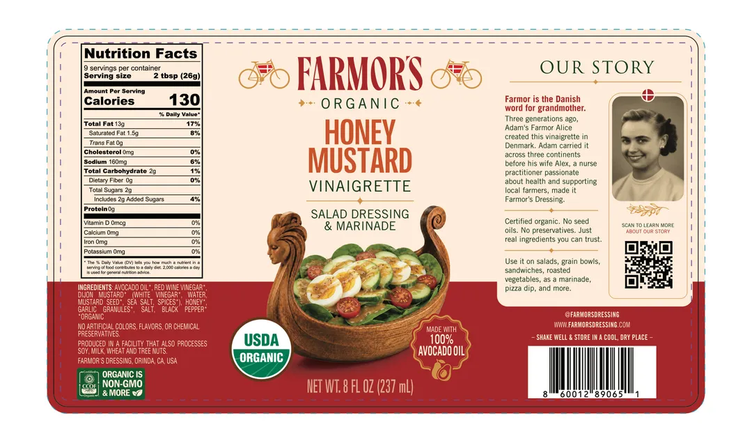 Honey Mustard Vinaigrette - Organic (8oz)