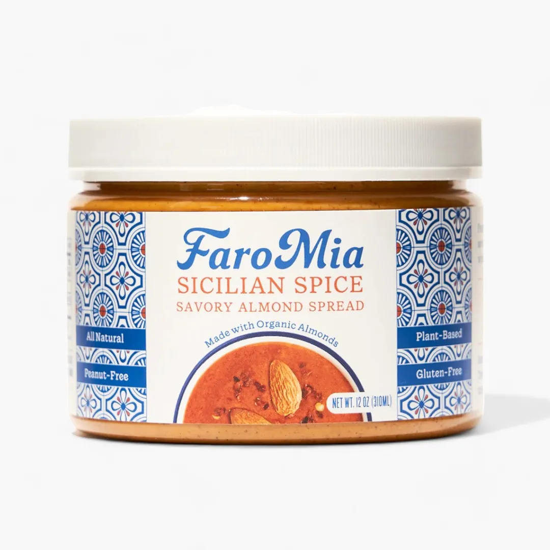 Faromia Spreads Variety Pack: 1 x each of Vanilla Maple, Dark Chocolate, Truffle & Herb, Sicilian Spice